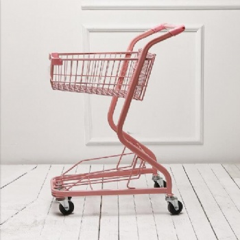 Double supermarket trolley